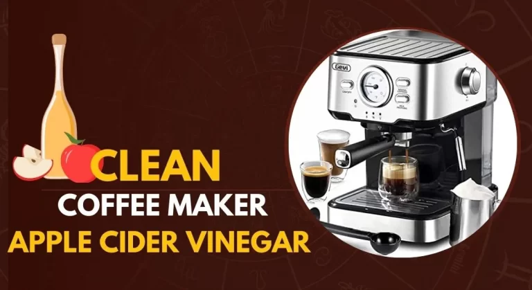 How to clean the coffee maker with apple cider vinegar