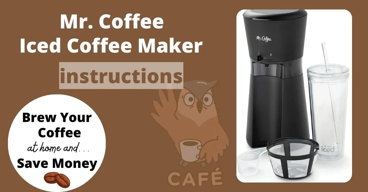 Mr. Coffee Iced Coffee Maker instructions